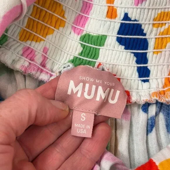 Show Me Your Mumu Long Weekend Maxi Dress Gauze Small Pattern Floral Tiered SMYM - Picture 4 of 16